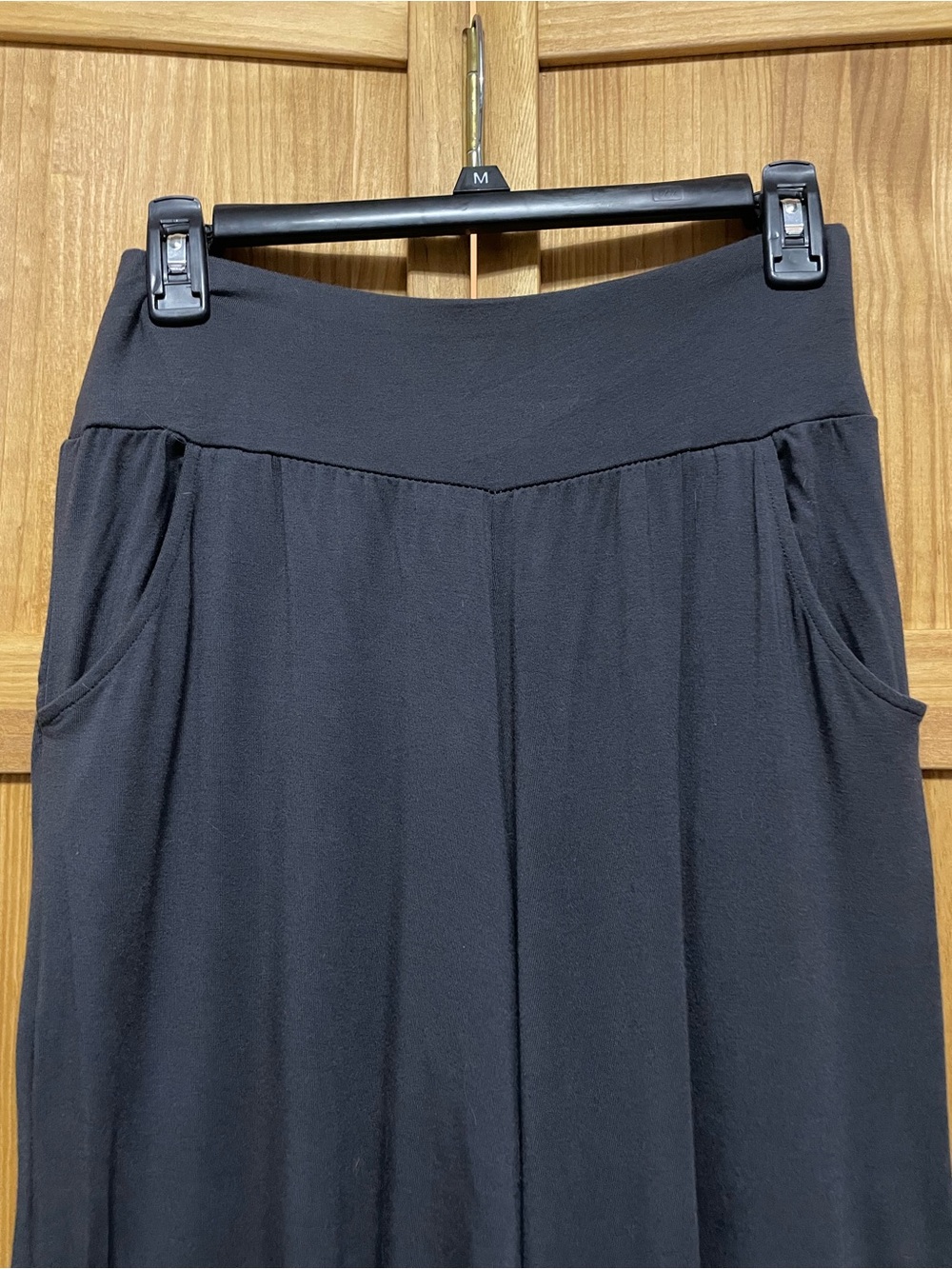 Sacred Threads Cropped Wide Leg Dark Gray Pull-On Pants - Picture 2 of 7